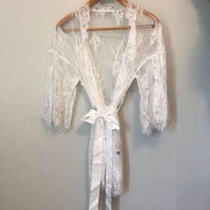 White Lace Kimono